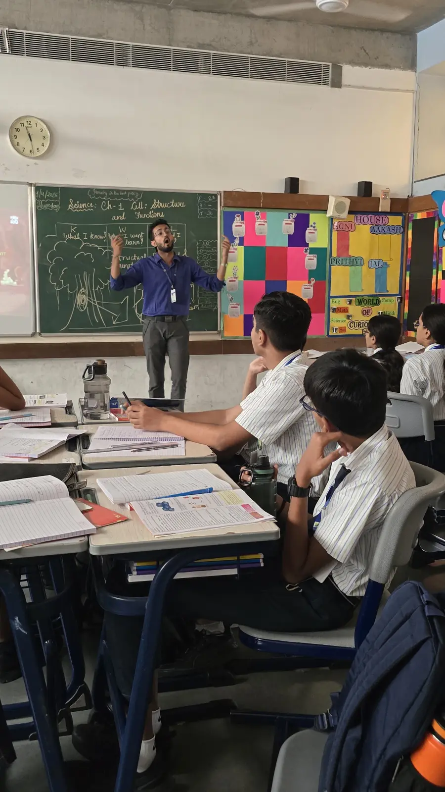 Secondary Stage students in class