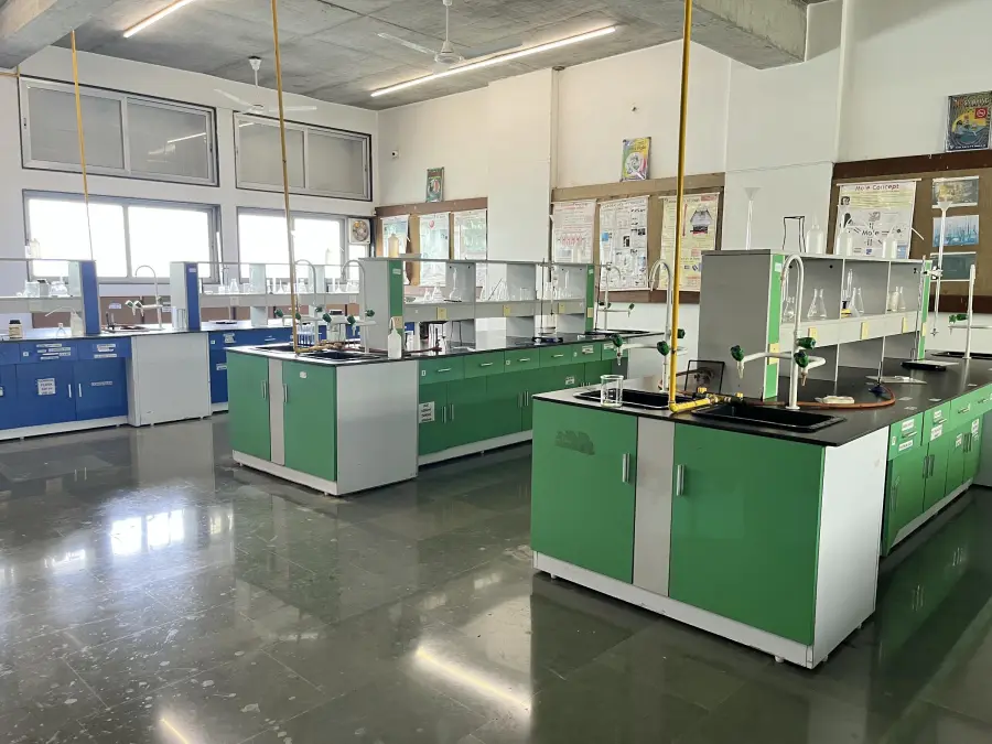 The school science laboratory