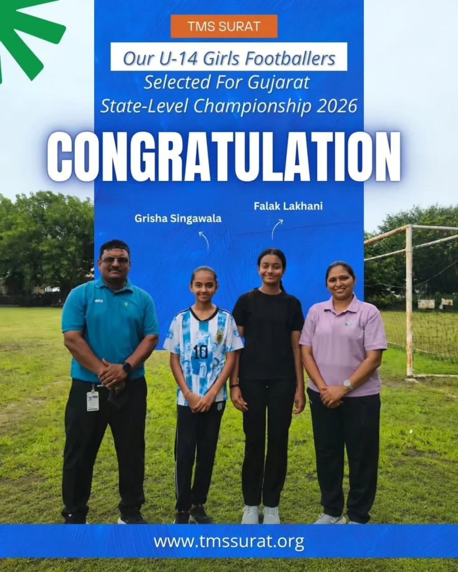 U-14 Girls Footballers have earned their place at the Gujarat State-Level Football Championship 2026!