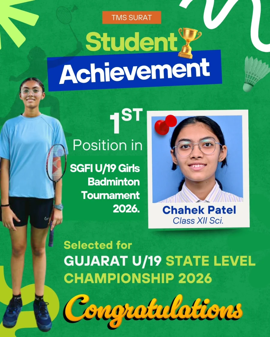 Securing 1st Position in the SGFI U/19 Girls Badminton Tournament 2026